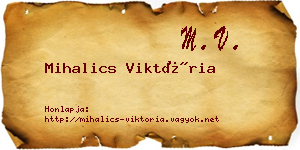 Mihalics Viktória névjegykártya